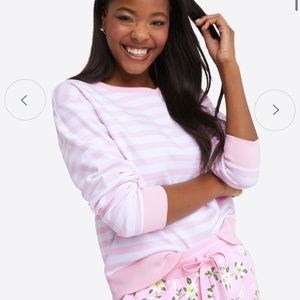 Draper James Kelsea Sweatshirt in Awning Stripe